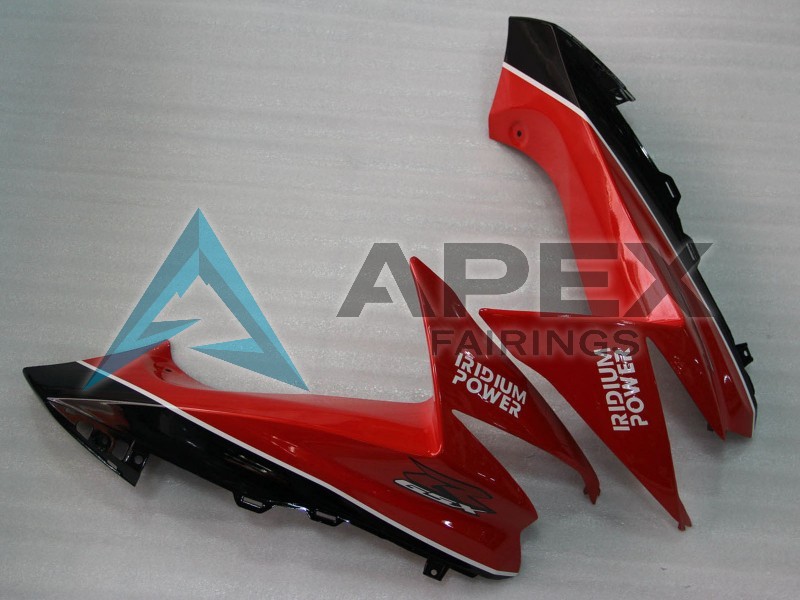 Red Black White 13 - Suzuki GSX-R1000 (2009-2016) ABS Fairings | Apex Fairings — view 2