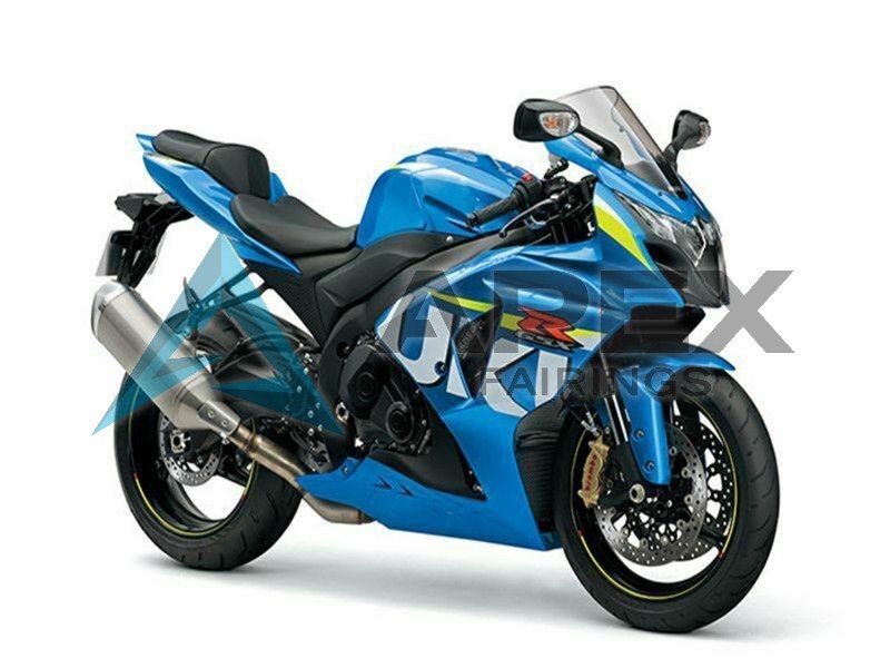 Blue Green White - Suzuki GSX-R1000 (2009-2016) ABS Fairings | Apex Fairings — view 2
