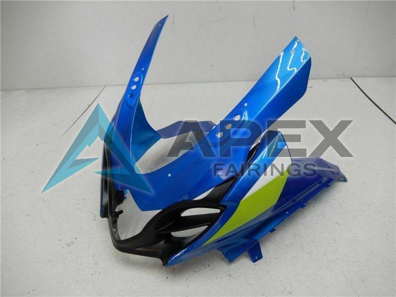 Blue Green White - Suzuki GSX-R1000 (2009-2016) ABS Fairings | Apex Fairings — view 4