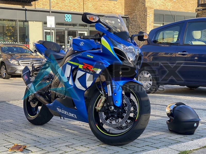 Blue Green White - Suzuki GSX-R1000 (2009-2016) ABS Fairings | Apex Fairings — view 2