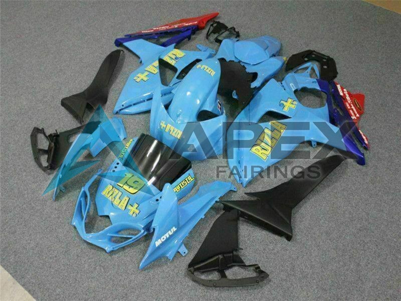 Blue Yellow Rizla 19 Red - Suzuki GSX-R1000 (2009-2016) ABS Fairings | Apex Fairings — view 2