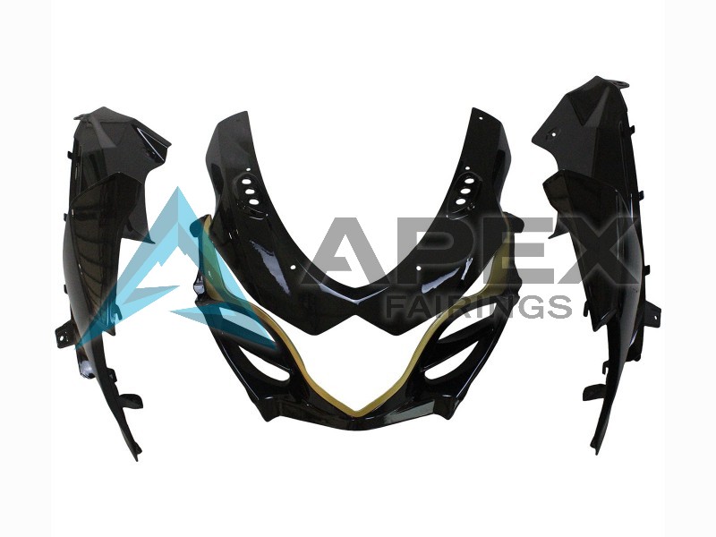Glossy Black Gold - Suzuki GSX-R1000 (2009-2016) ABS Fairings | Apex Fairings — view 4