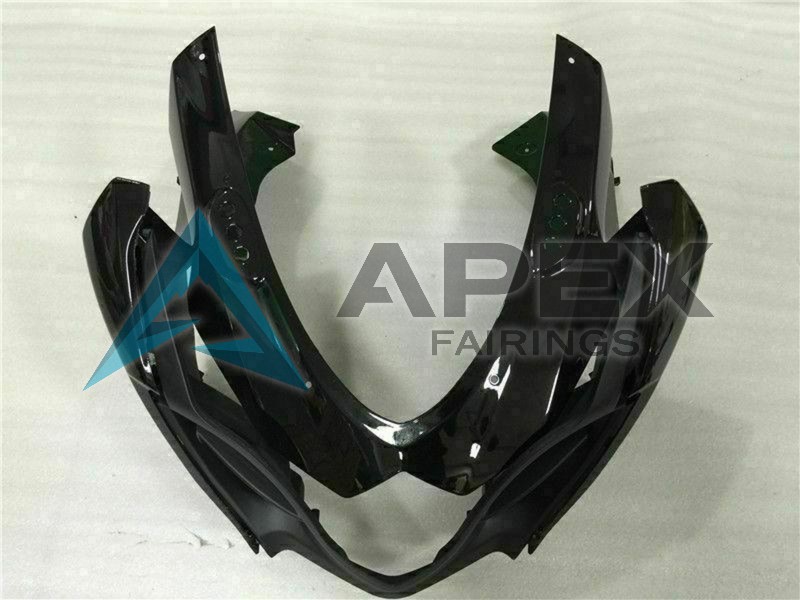 Glossy Black Matte Black - Suzuki GSX-R1000 (2009-2016) ABS Fairings | Apex Fairings — view 3