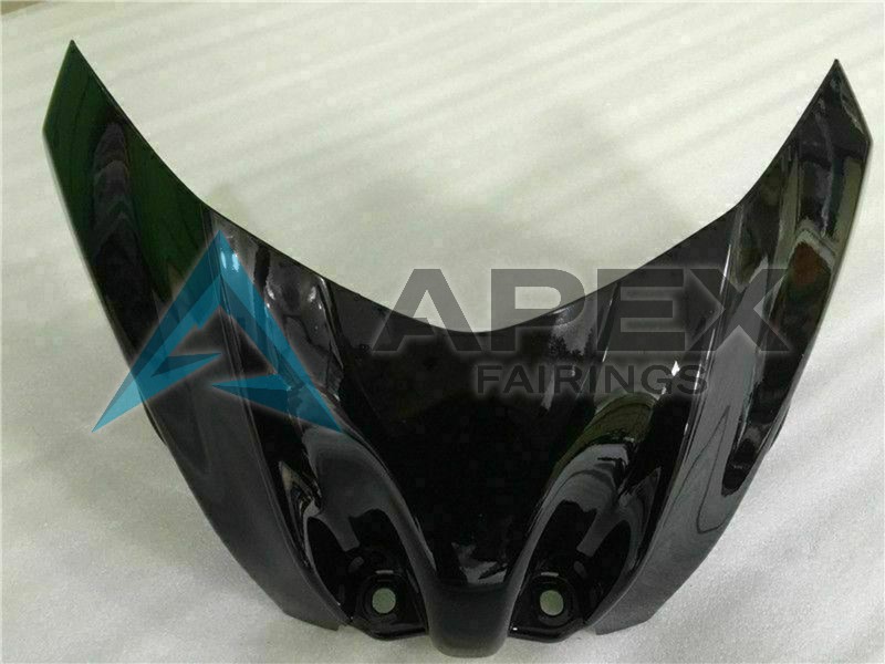 Glossy Black Matte Black - Suzuki GSX-R1000 (2009-2016) ABS Fairings | Apex Fairings — view 4