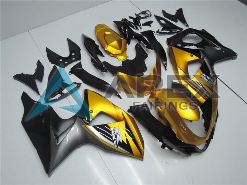 Gold Matte Black - Suzuki GSX-R1000 (2009-2016) ABS Fairings | Apex Fairings — view 3