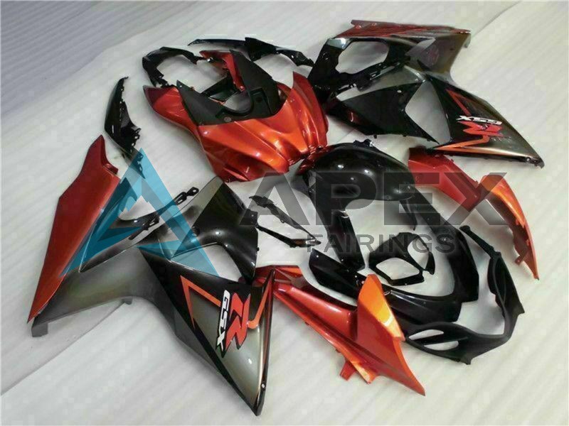 Orange Glossy Black - Suzuki GSX-R1000 (2009-2016) ABS Fairings | Apex Fairings — view 3