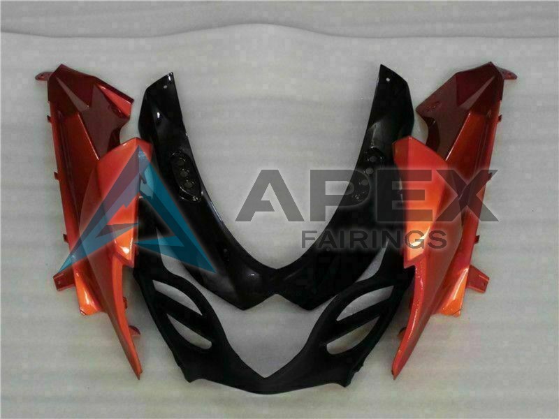 Orange Glossy Black - Suzuki GSX-R1000 (2009-2016) ABS Fairings | Apex Fairings — view 4