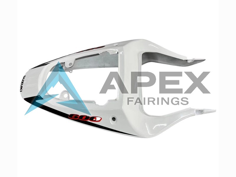 White Glossy Black Red - Suzuki GSX-R600 (2001-2003) ABS Fairings | Apex Fairings — view 4