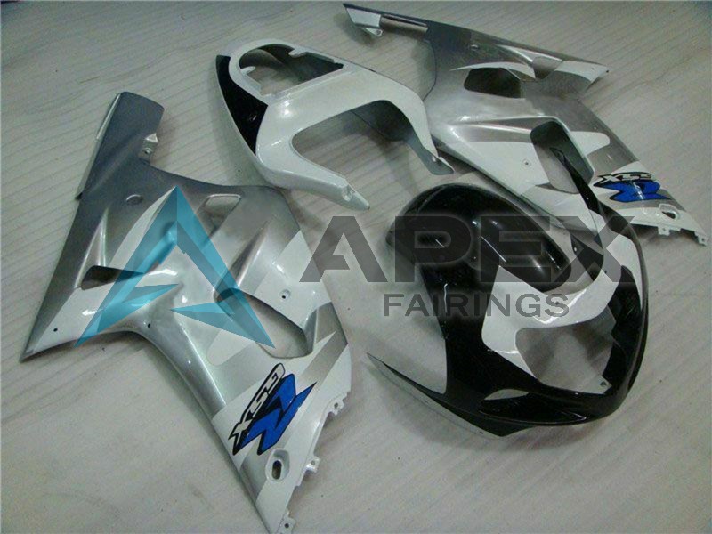 Yellow Glossy Black - Suzuki GSX-R600 (2001-2003) ABS Fairings | Apex Fairings — view 2