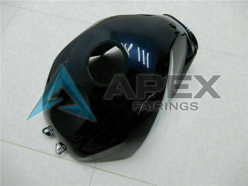 White Blue Black - Suzuki GSX-R600 (2004-2005) ABS Fairings | Apex Fairings — view 3