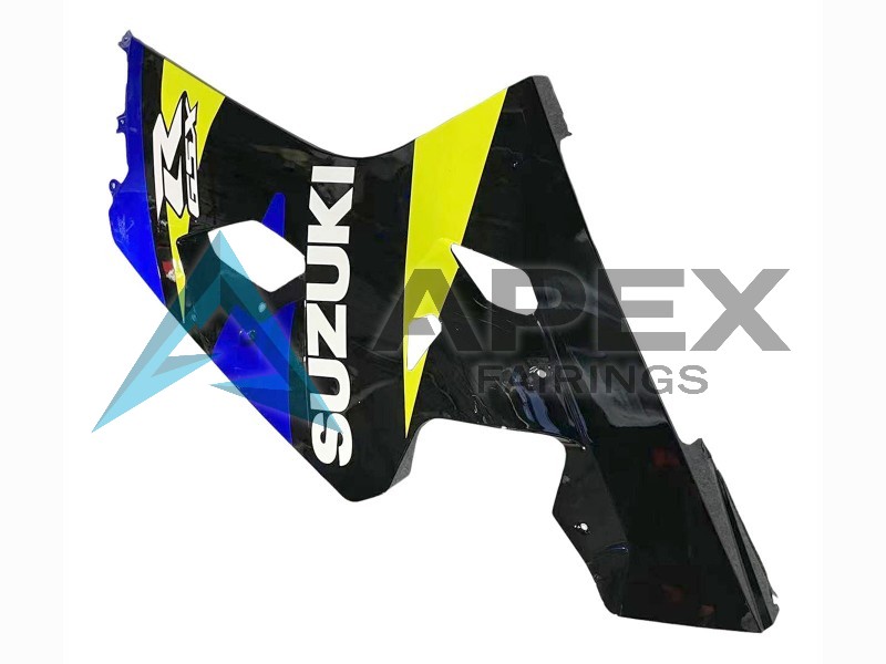 Blue Yellow Black - Suzuki GSX-R600 (2004-2005) ABS Fairings | Apex Fairings — view 4