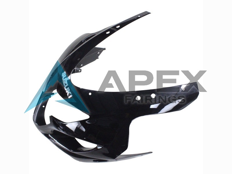 Glossy Black - Suzuki GSX-R600 (2004-2005) ABS Fairings | Apex Fairings — view 4