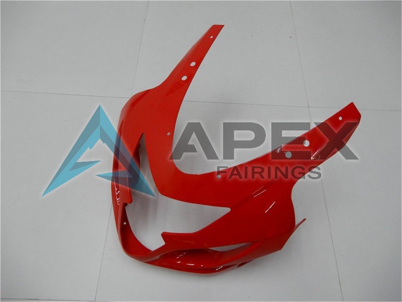 Red Silver Black - Suzuki GSX-R600 (2004-2005) ABS Fairings | Apex Fairings — view 3