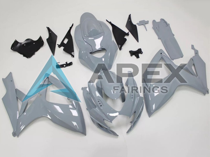 Nardo Grey - Suzuki GSX-R600 (2006-2007) ABS Fairings | Apex Fairings — view 3