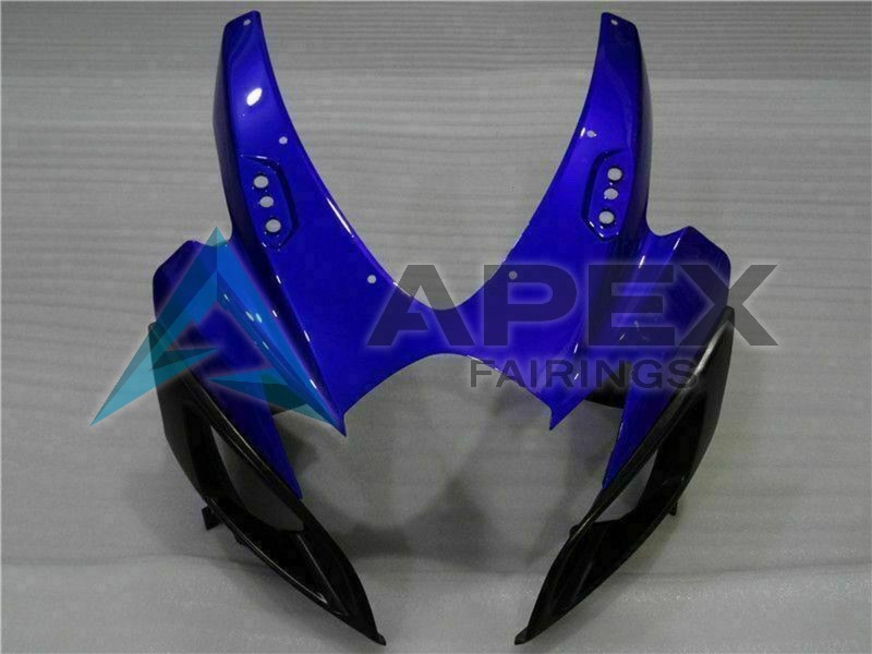 Blue Matte Black Red - Suzuki GSX-R600 (2006-2007) ABS Fairings | Apex Fairings — view 4