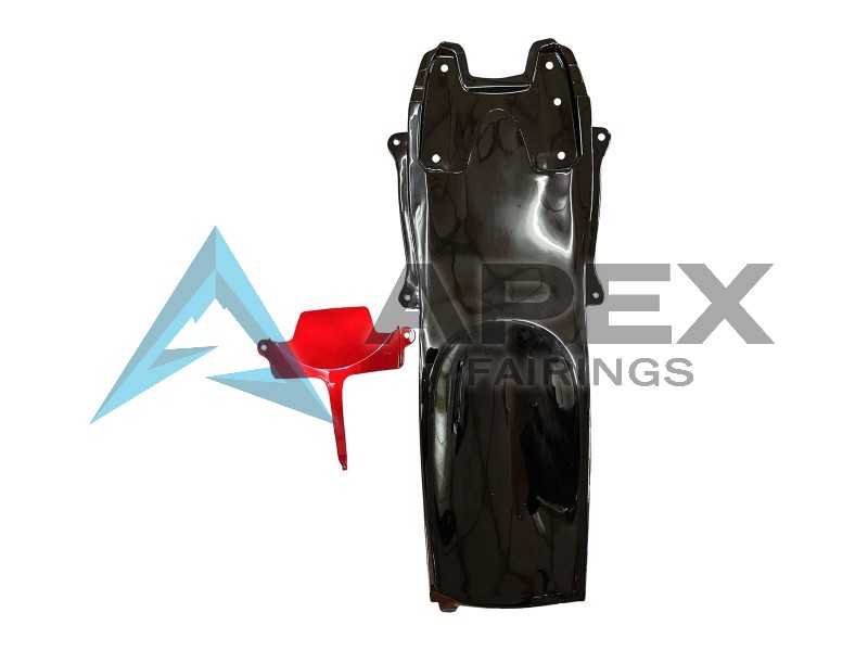Red White Black Yellow - Suzuki GSX-R600 (2006-2007) ABS Fairings | Apex Fairings — view 4