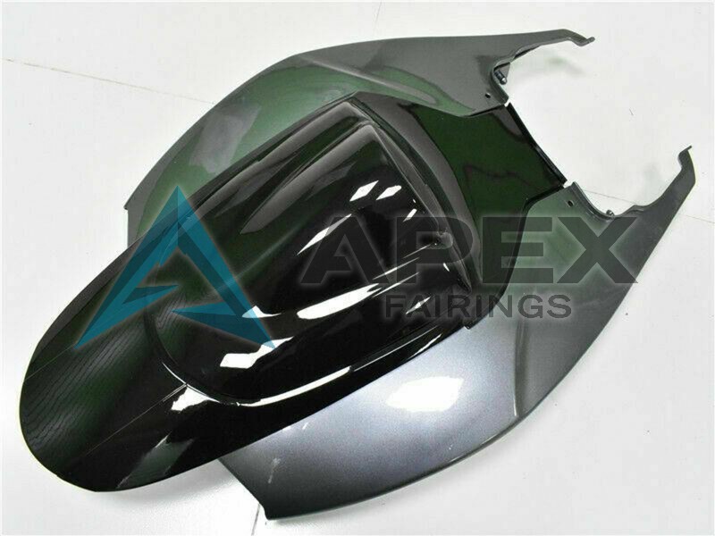 Silver Glossy Black - Suzuki GSX-R600 (2006-2007) ABS Fairings | Apex Fairings — view 3