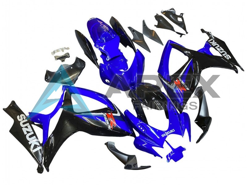 Blue BlackRed - Suzuki GSX-R600 (2006-2007) ABS Fairings | Apex Fairings — view 2