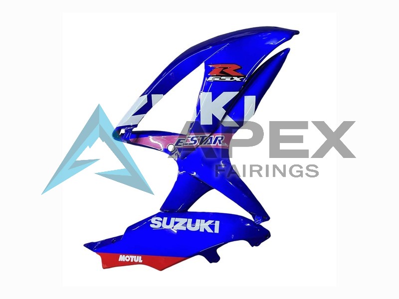 White Blue Pink Ecstar Motul - Suzuki GSX-R600 (2008-2010) ABS Fairings | Apex Fairings — view 4