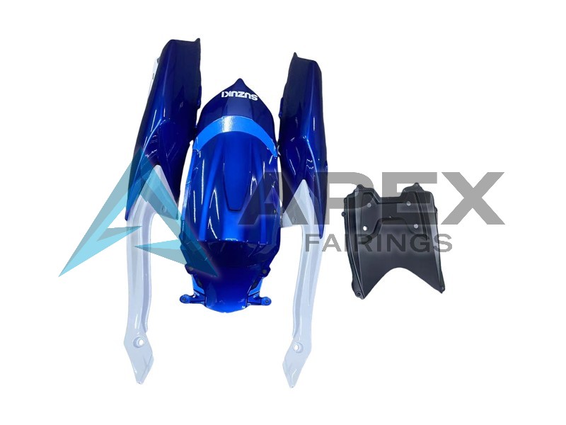 Blue White Red - Suzuki GSX-R600 (2008-2010) ABS Fairings | Apex Fairings — view 4