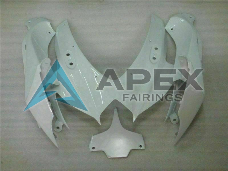 White - Suzuki GSX-R600 (2008-2010) ABS Fairings | Apex Fairings — view 3