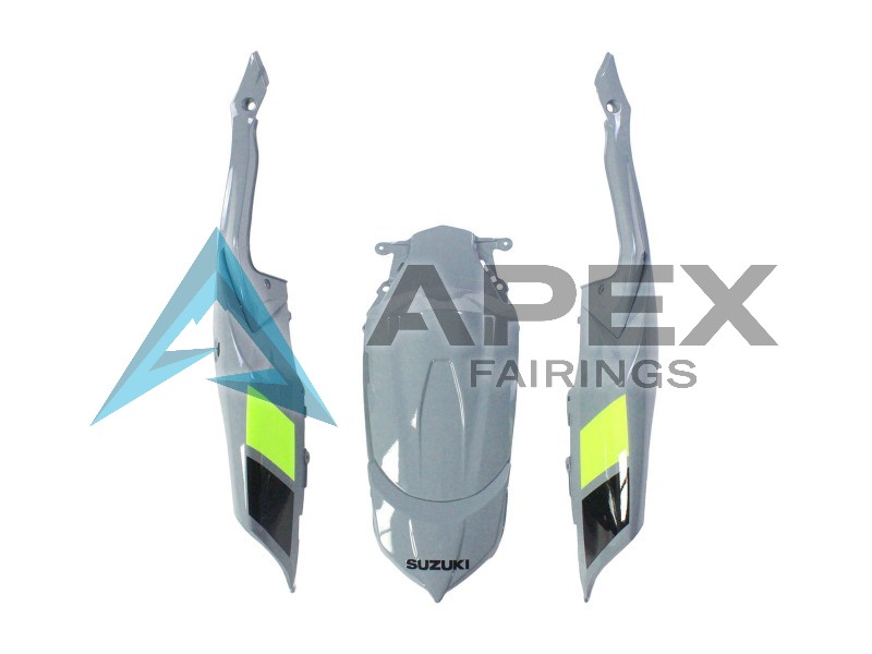 Grey Yellow Red - Suzuki GSX-R600 (2008-2010) ABS Fairings | Apex Fairings — view 4