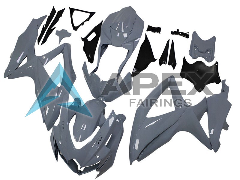Nardo Grey - Suzuki GSX-R600 (2008-2010) ABS Fairings | Apex Fairings — view 2
