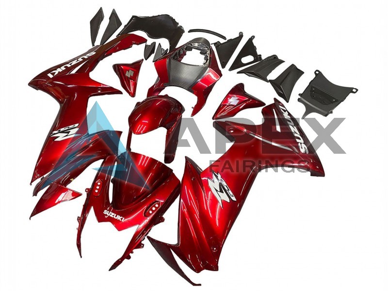 Red White Decal - Suzuki GSX-R600 (2011-2026) ABS Fairings | Apex Fairings — view 2