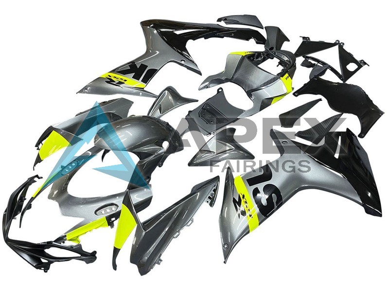 Silver Yellow Black - Suzuki GSX-R600 (2011-2026) ABS Fairings | Apex Fairings — view 3
