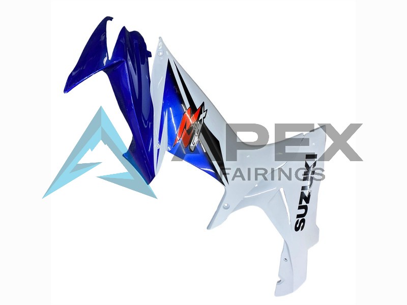 White Blue Red - Suzuki GSX-R600 (2011-2026) ABS Fairings | Apex Fairings — view 4