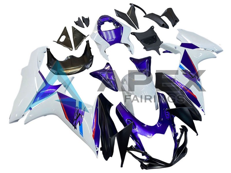 Blue Purple White - Suzuki GSX-R600 (2011-2026) ABS Fairings | Apex Fairings — view 2