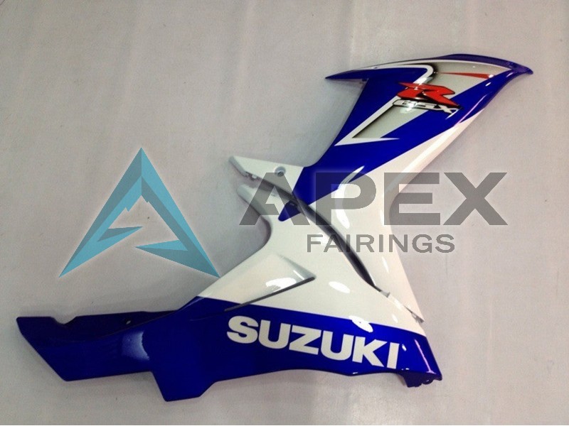 Blue White - Suzuki GSX-R600 (2011-2026) ABS Fairings | Apex Fairings — view 2