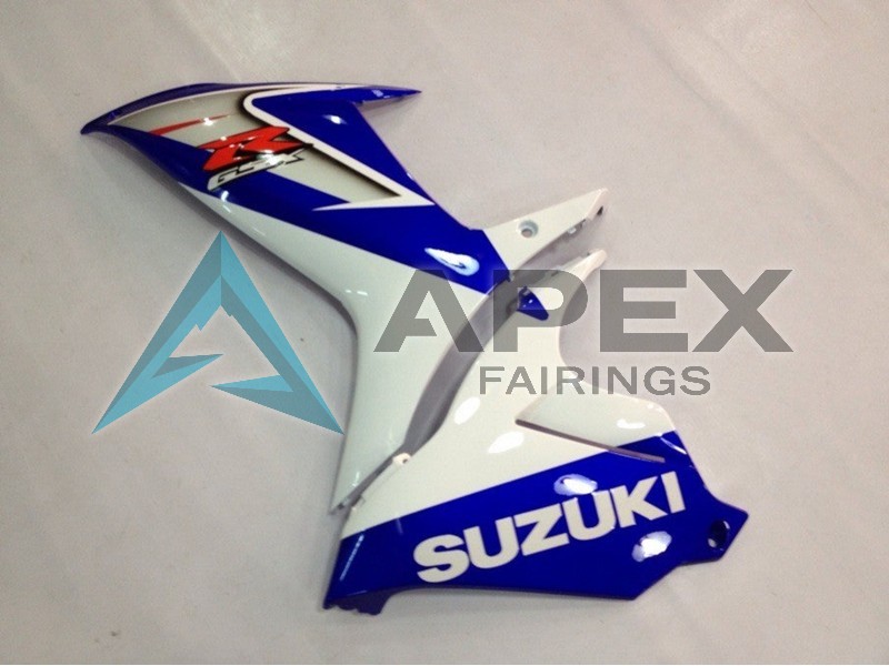 Blue White - Suzuki GSX-R600 (2011-2026) ABS Fairings | Apex Fairings — view 3