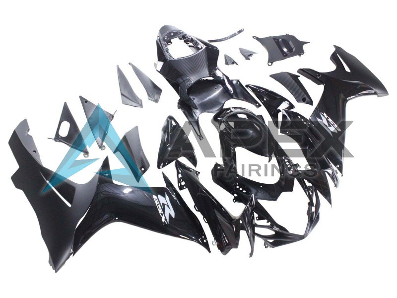 Glossy Black Matte Black White Decal - Suzuki GSX-R600 (2011-2026) ABS Fairings | Apex Fairings — view 2