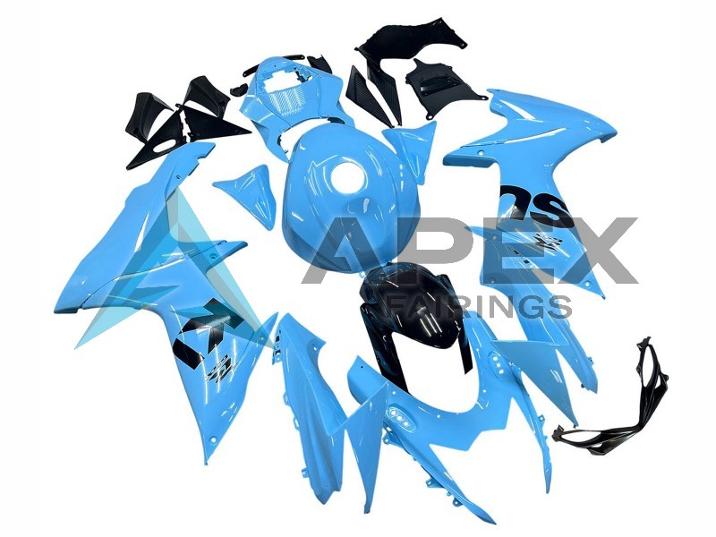 Light Blue Black - Suzuki GSX-R600 (2011-2026) ABS Fairings | Apex Fairings — view 2