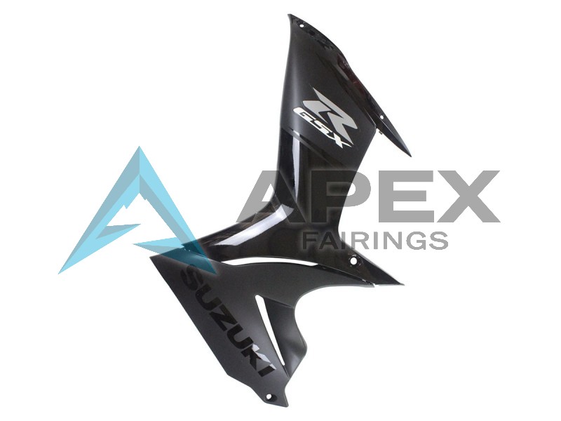 Matte Black Glossy Black - Suzuki GSX-R600 (2011-2026) ABS Fairings | Apex Fairings — view 4