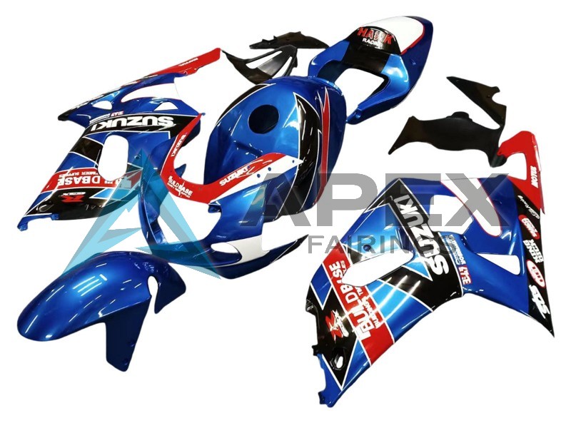 Blue Red Racing - Suzuki GSX-R750 (2001-2003) ABS Fairings | Apex Fairings — view 3