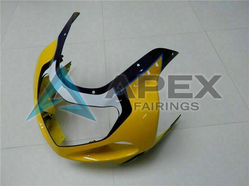 Yellow Dark Blue Glossy Black - Suzuki GSX-R750 (2001-2003) ABS Fairings | Apex Fairings — view 4