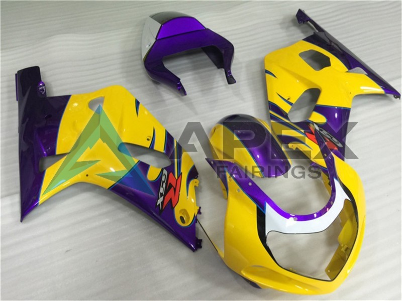 Yellow Purple - Suzuki GSX-R750 (2001-2003) ABS Fairings | Apex Fairings — view 2