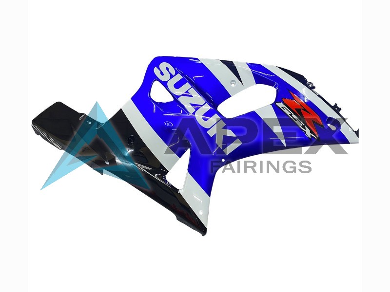 Blue White Glossy Black Red - Suzuki GSX-R750 (2001-2003) ABS Fairings | Apex Fairings — view 4