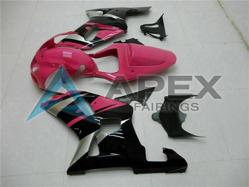 Pink Silver Glossy Black - Suzuki GSX-R750 (2001-2003) ABS Fairings | Apex Fairings — view 2