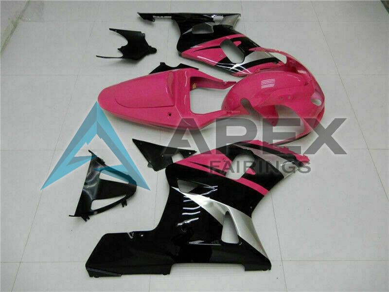 Pink Silver Glossy Black - Suzuki GSX-R750 (2001-2003) ABS Fairings | Apex Fairings — view 3