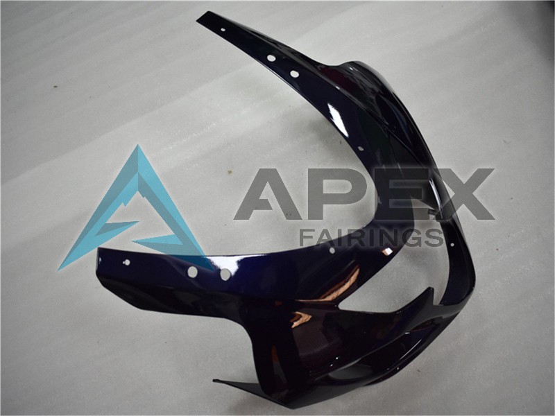 White Blue Black - Suzuki GSX-R750 (2004-2005) ABS Fairings | Apex Fairings — view 4