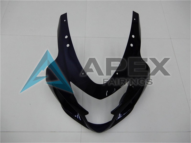 Glossy Black Silver Blue - Suzuki GSX-R750 (2004-2005) ABS Fairings | Apex Fairings — view 4