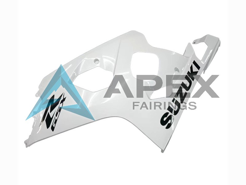 Pearl White - Suzuki GSX-R750 (2004-2005) ABS Fairings | Apex Fairings — view 4