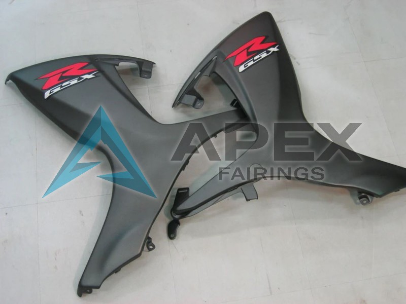 Matte Black - Suzuki GSX-R750 (2006-2007) ABS Fairings | Apex Fairings — view 2
