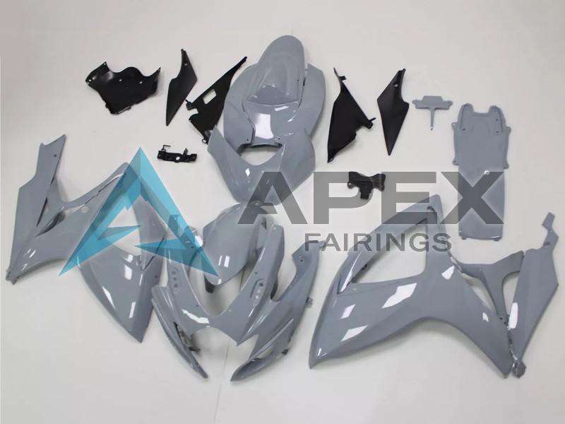 Nardo Grey - Suzuki GSX-R750 (2006-2007) ABS Fairings | Apex Fairings — view 4
