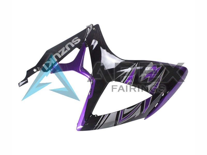 Purple Glossy Black - Suzuki GSX-R750 (2006-2007) ABS Fairings | Apex Fairings — view 4