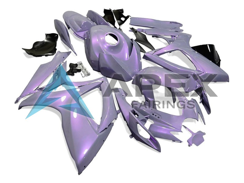 Chameleon Grey Dazz Pearl Purple - Suzuki GSX-R750 (2006-2007) ABS Fairings | Apex Fairings — view 2