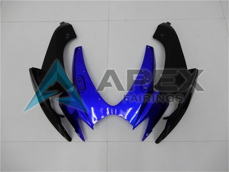 Blue Glossy Black - Suzuki GSX-R750 (2006-2007) ABS Fairings | Apex Fairings — view 4